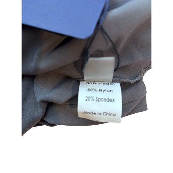 Women’s High Waist Wide Leg Pants With Pleat Front Detail Size Large! Gray! NEW - Picture 4 of 6